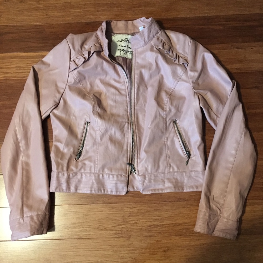 Pale Pink ‘Leather’ Jacket